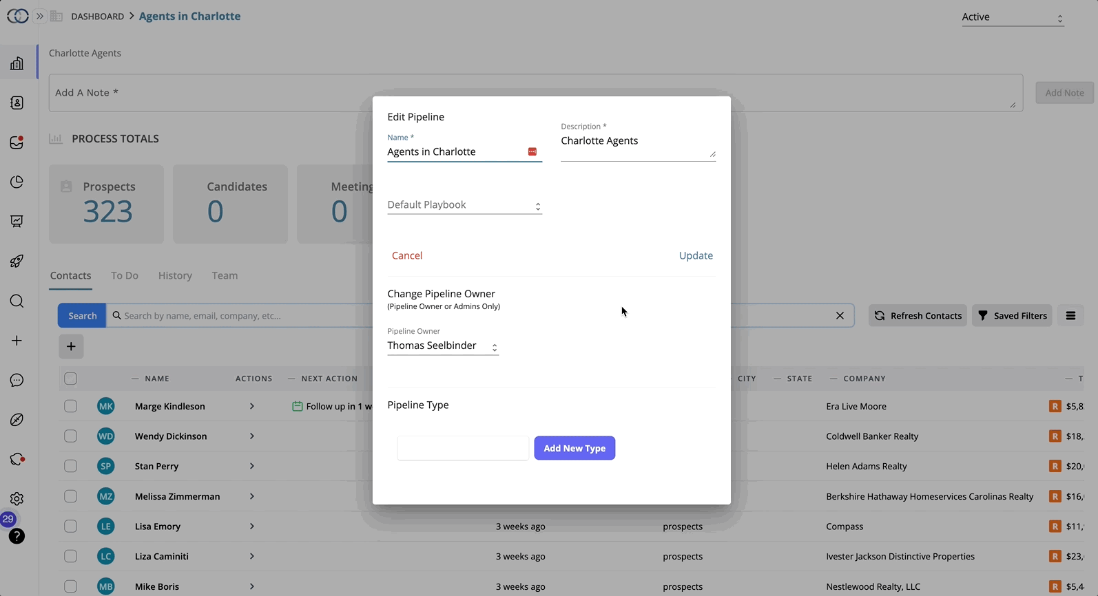 How do i add a type to a pipeline 