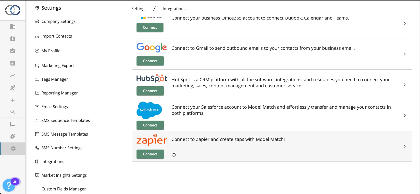 How do I connect Salesforce?